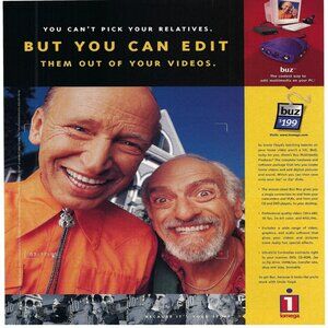 1998 Iomega Buz Box Multimedia Editor Print Ad/Poster/Article Vintage Magazine